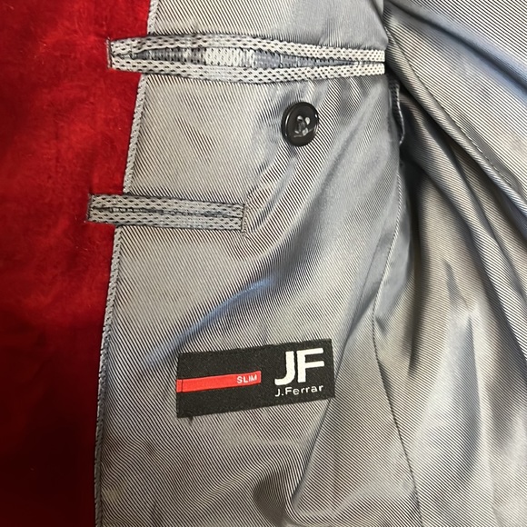 JF J.Ferrar Mens Slim Fit Velvet Sport Coat - Picture 6 of 9